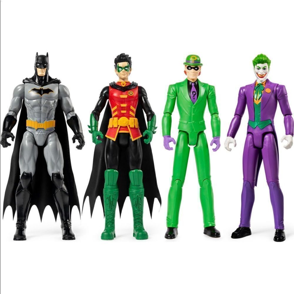 Batman, Robin, The Joker & The Riddler set of 4 NWT
